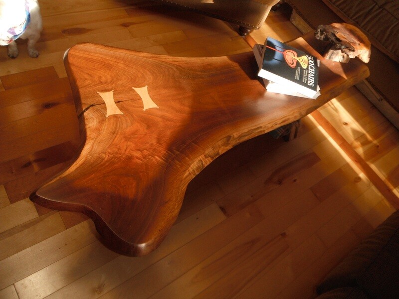 Bent Lamination Live Edge Coffee Table