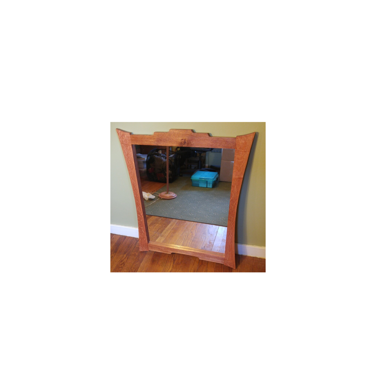 Mirror With Quarter Sawn White Oak Frame