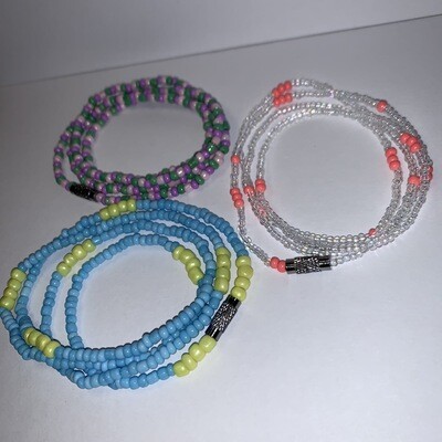 3 Freestyle Waist Beads