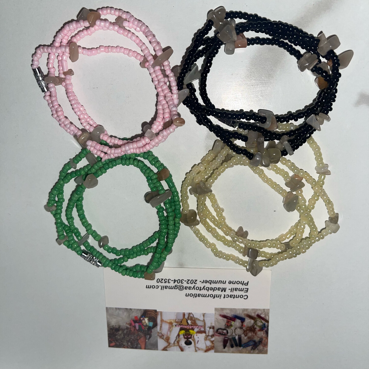 4  Freestyle Waist Beads With Crystals