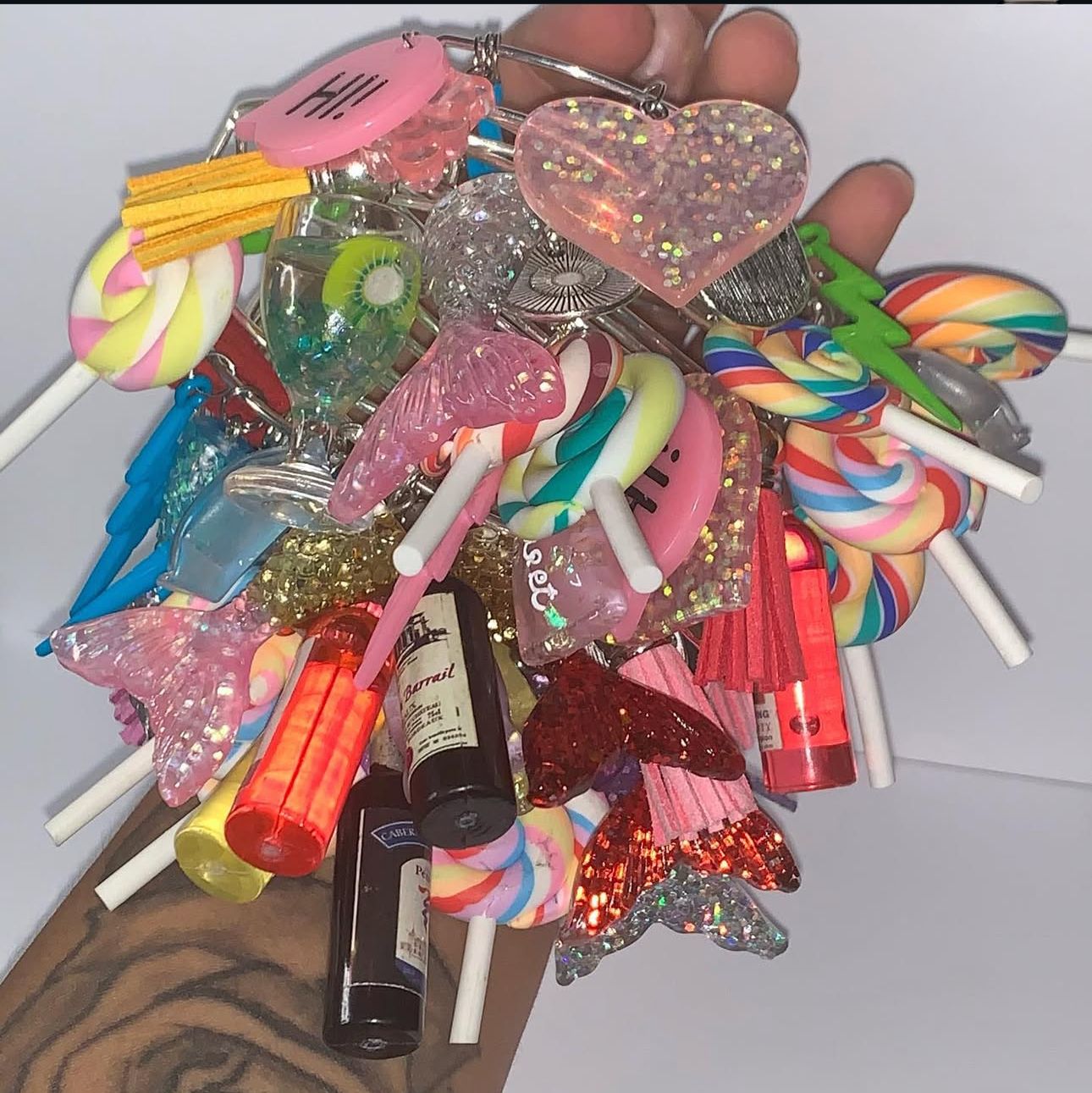 8 Charm Bracelets Mix