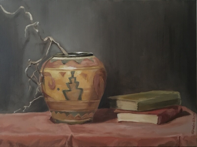 &quot;Vase and Books&quot; Original Artwork