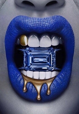 Blue Diamond Drip by Peter Perlegas