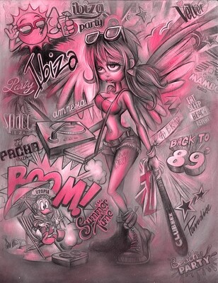 Ibiza Girl Pink by Craig Everett