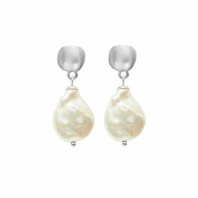 Dnsk Pearl Earrings - Silver