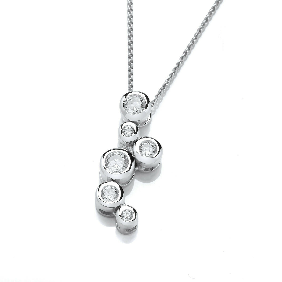 Silver Bubbles II Necklace