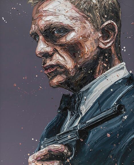 Daniel Craig 007 by Paul Oz, Type: Ltd Edition Paper Print