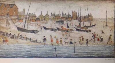 The Beach by LS Lowry