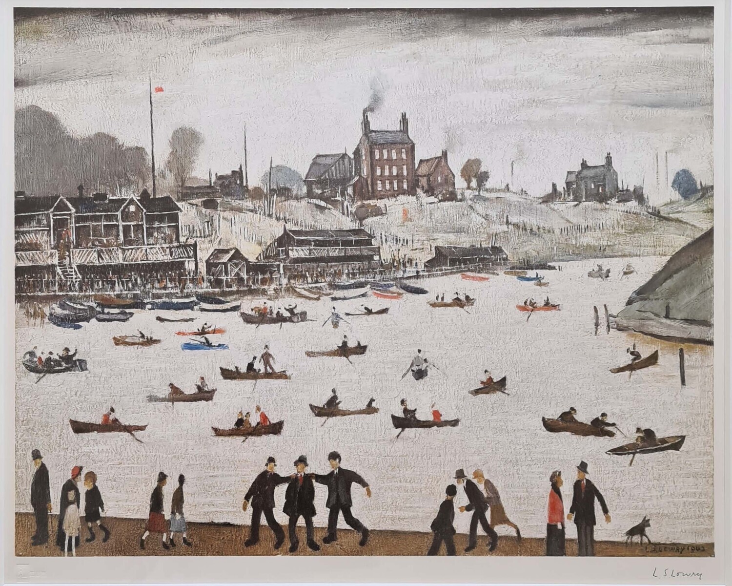 Crime Lake by LS Lowry