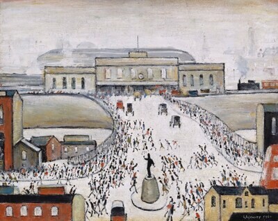 Station Approach by LS Lowry
