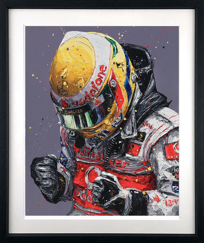 Lewis First Win 2007 by Paul Oz, Type: Ltd Edition Paper Print
