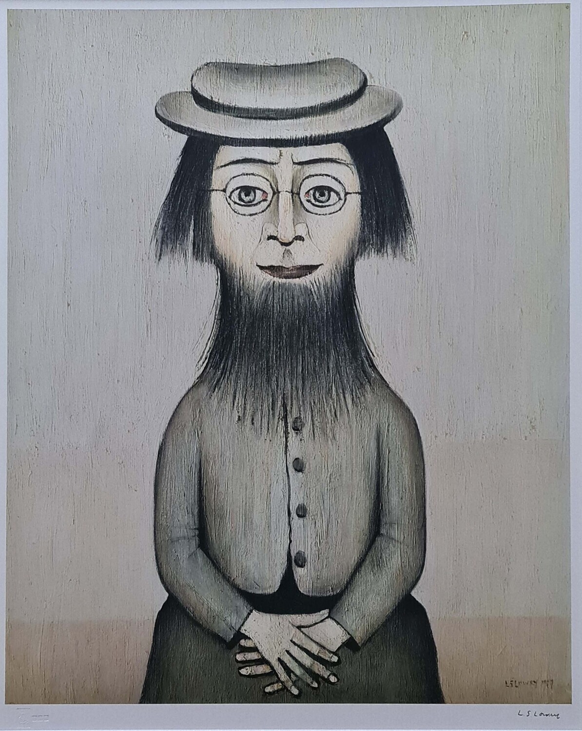 Women with Beard by LS Lowry