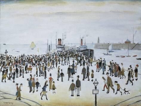 Ferry Boats by LS Lowry