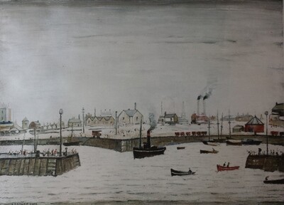 The Harbour by LS Lowry