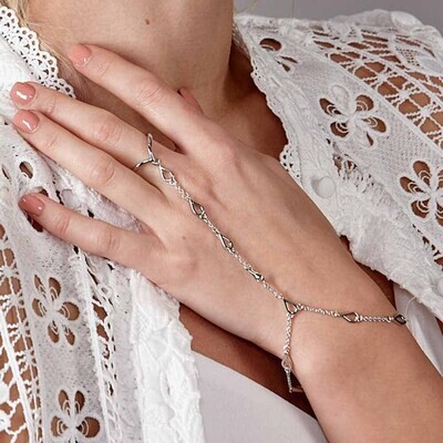 Lucy Q Petal Hand Chain