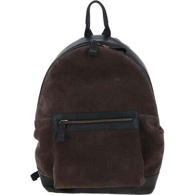 Leather Backpack Bag -  Suede