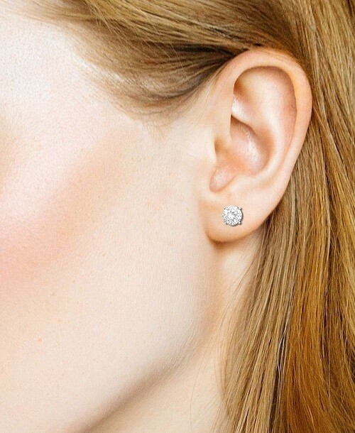 LookLikeDiamonds CZ Silver Stud Earrings