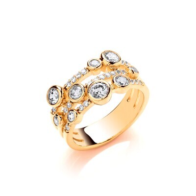 Your Secret&#39;s Safe with Us Gold Ring