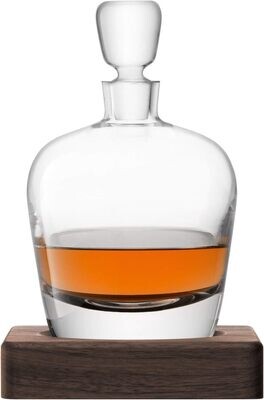 LSA Decanter + Walnut base