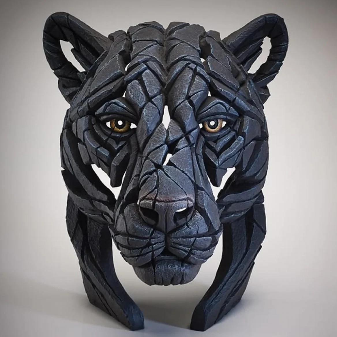 Panther Bust by Edge Sculpture