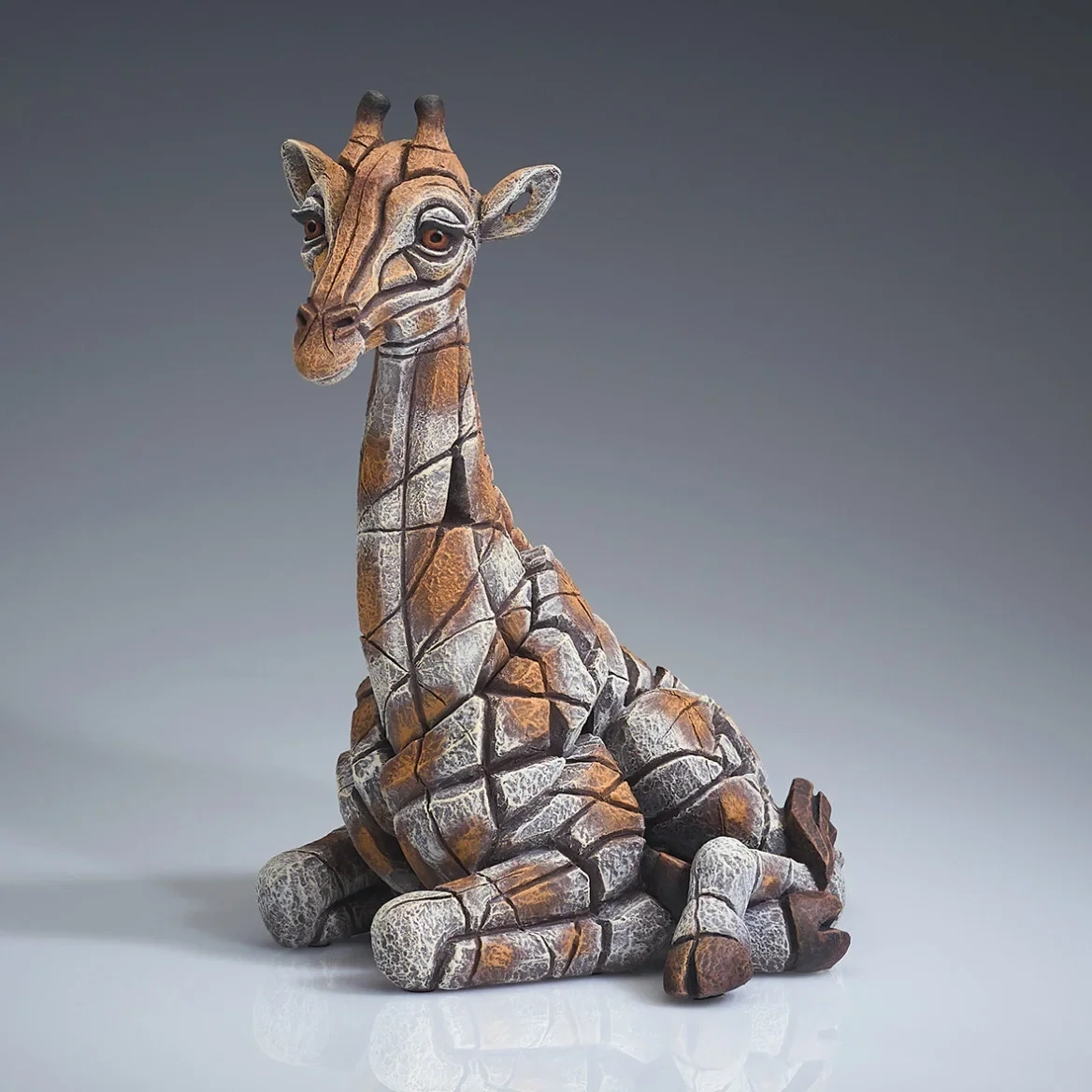 Giraffe Calf Bust by Edge Sculpture