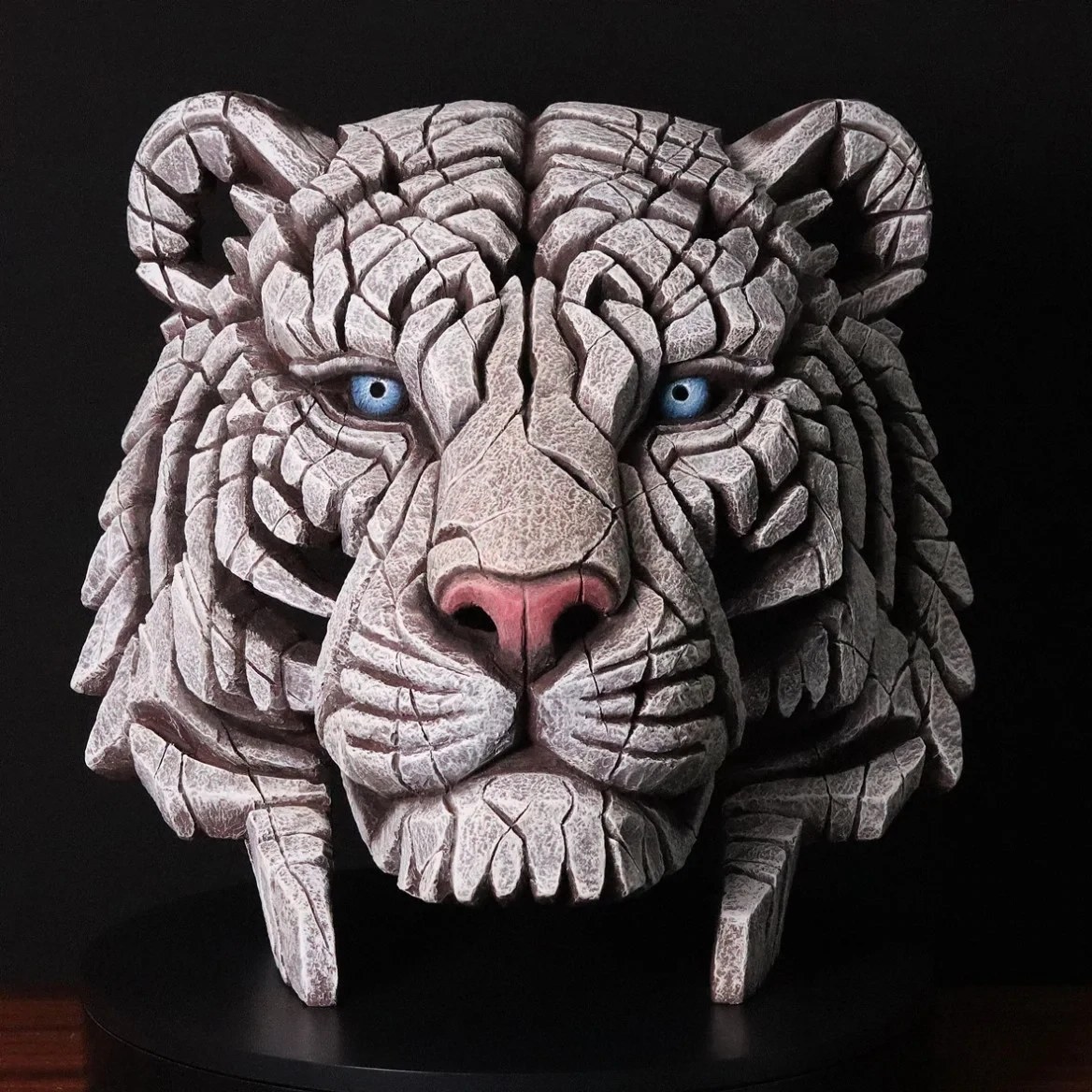 White Tiger Bust by Edge Sculpture