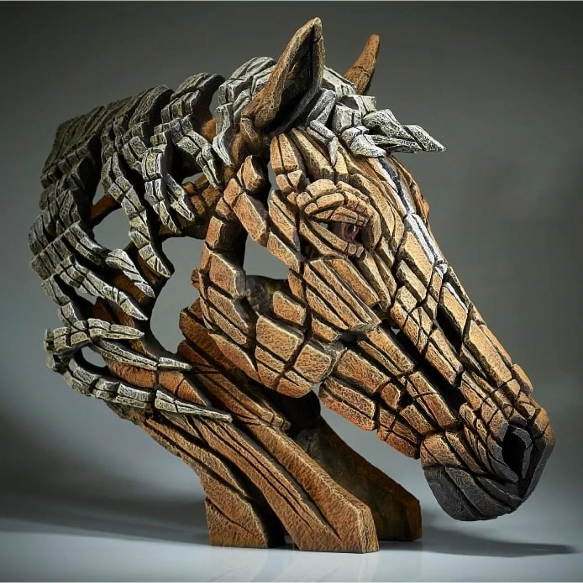 Horse Bust Palomino by Edge Sculpture