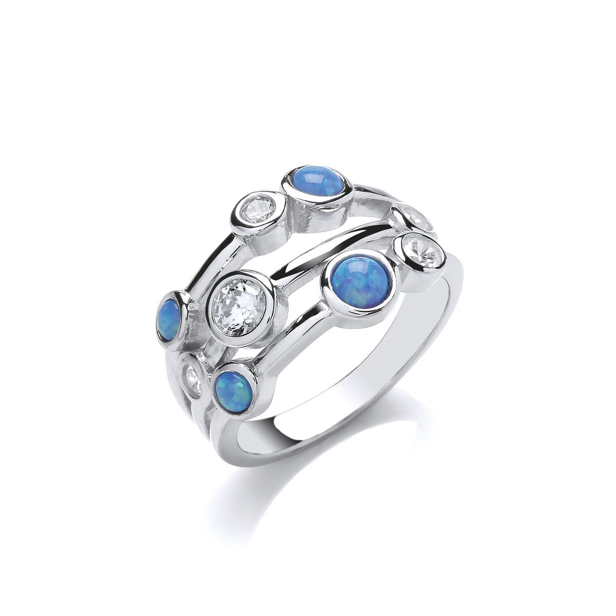 Opalique Blue Ring