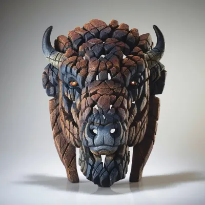 Buffalo by Edge Sculpture (Brown)