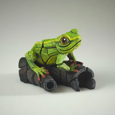 Tree Frog by Edge Sculpture (Green)