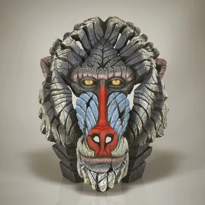 Mandrill Bust by Edge Sculpture
