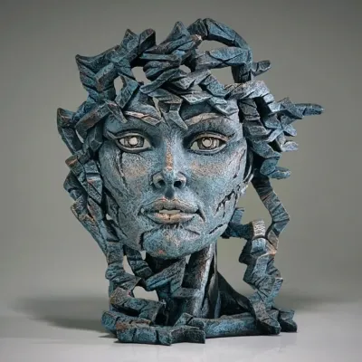 Venus Bust Teal by Edge Sculpture