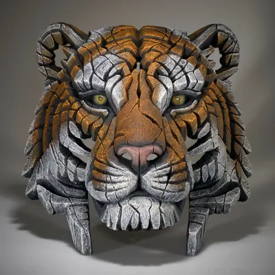 Tiger Bust by Edge Sculpture