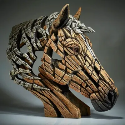 Horse Bust Palomino by Edge Sculpture
