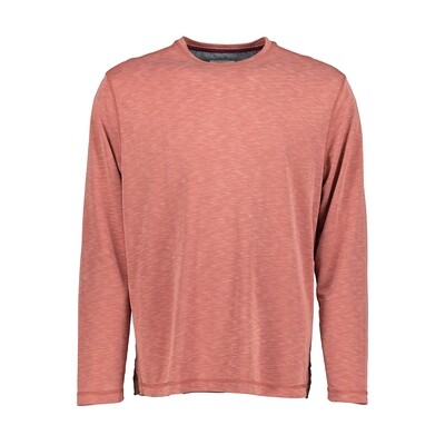 Men's Sueded Tencel Crew - Brick Men's Sueded Tencel Crew - Brick
