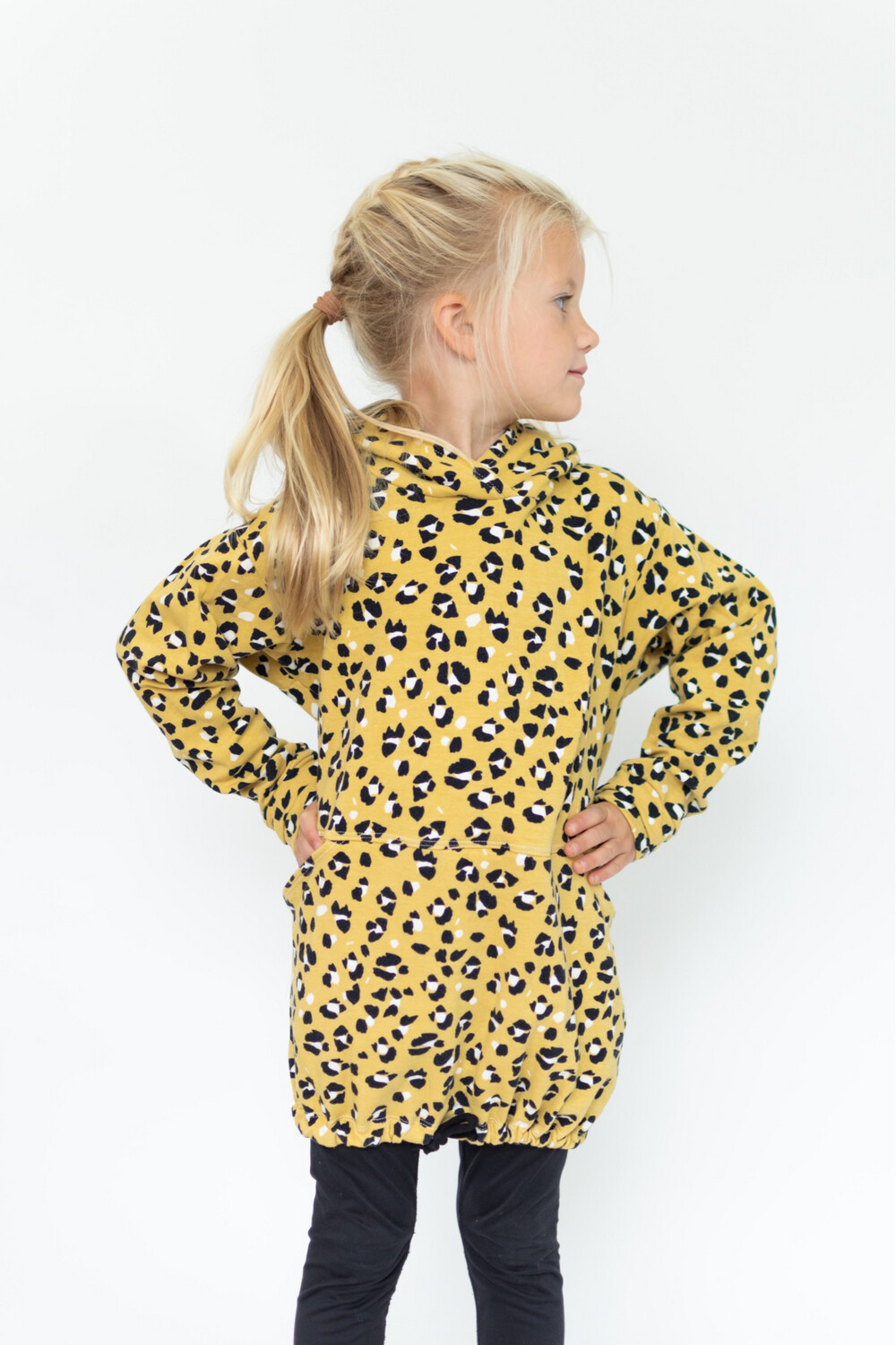 Leopard print online tunic sweatshirt