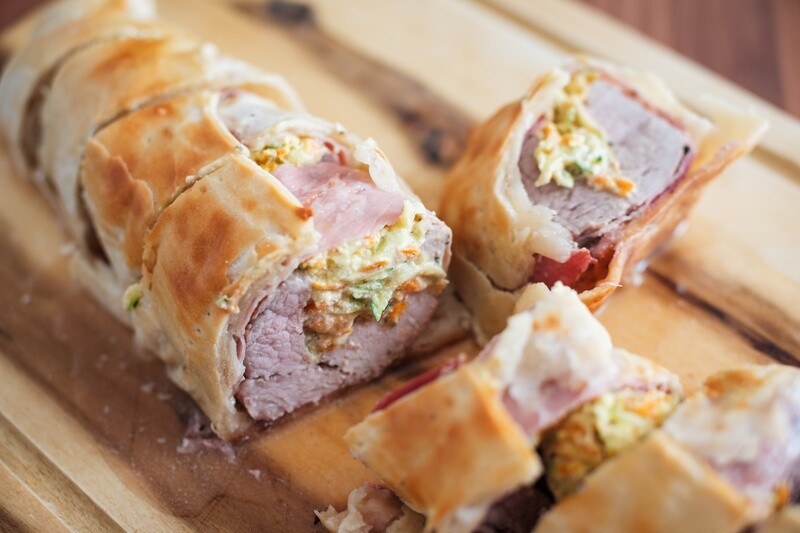 Schweinelendchen im Blätterteigmantel