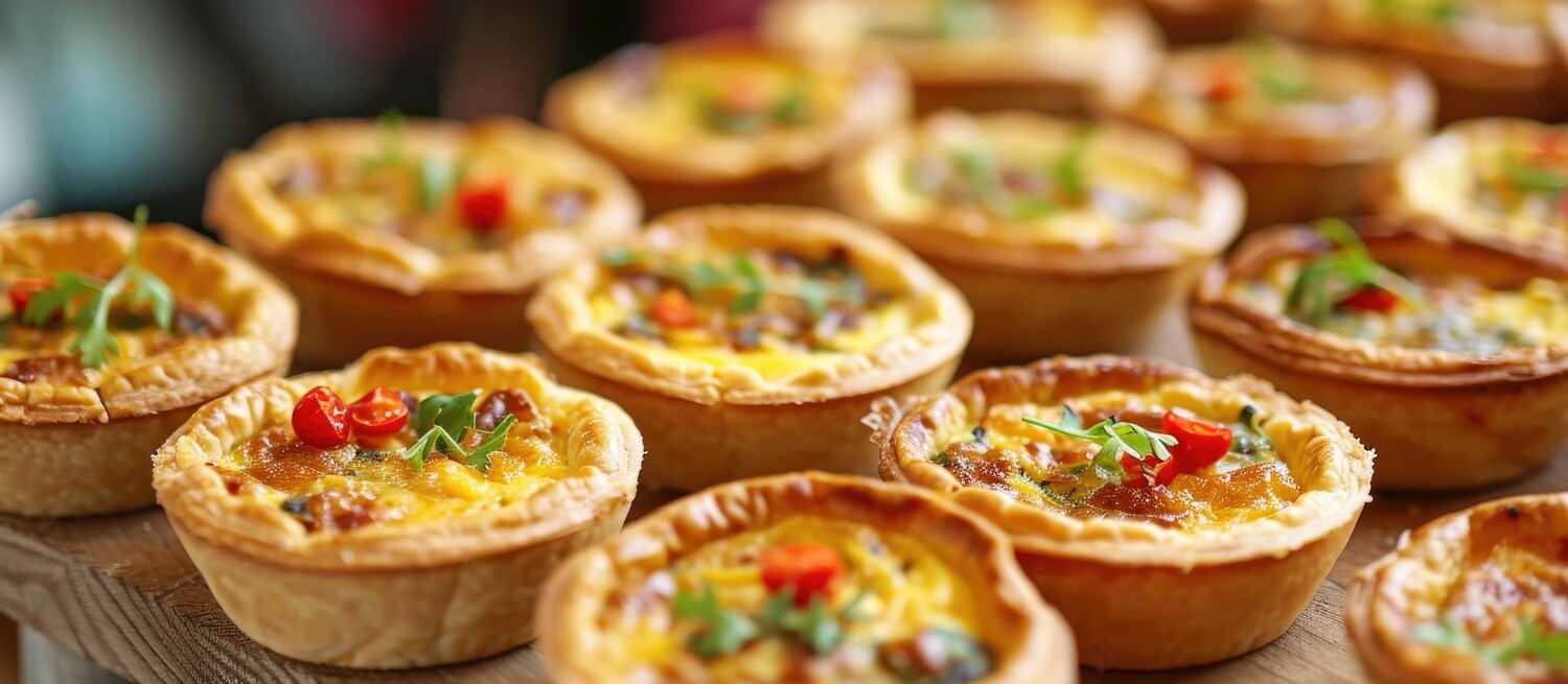 verschiedene Quiche Lorraine