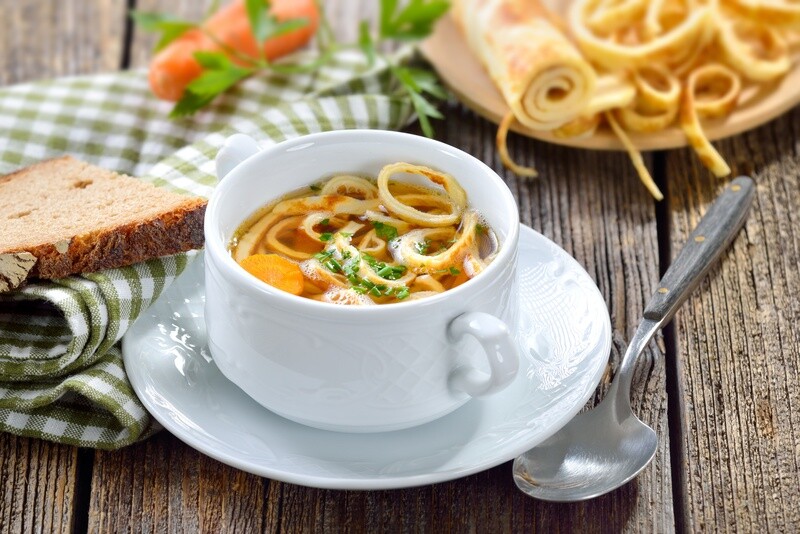Flädlessuppe