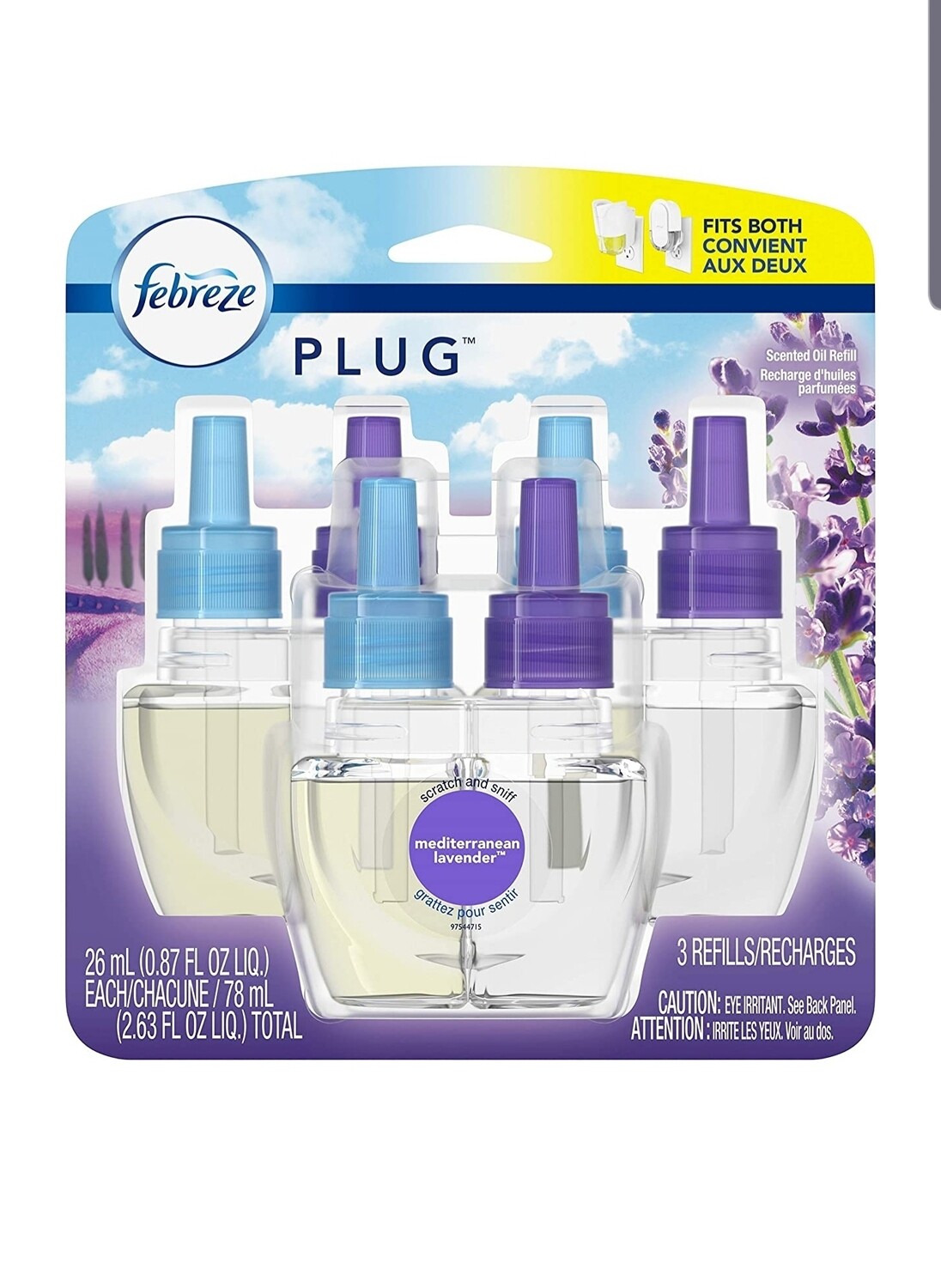 Febreze Home Fragrance Refill per bottle- Mediterranean lavender