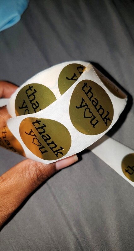 Thank You Stickers (Round)