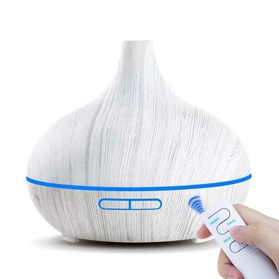 550ml Aroma Air Humidifier Essential Oil Diffuser  Aromatherapy Electric Ultrasonic cool Mist Maker for Home with Remote Control ( white)