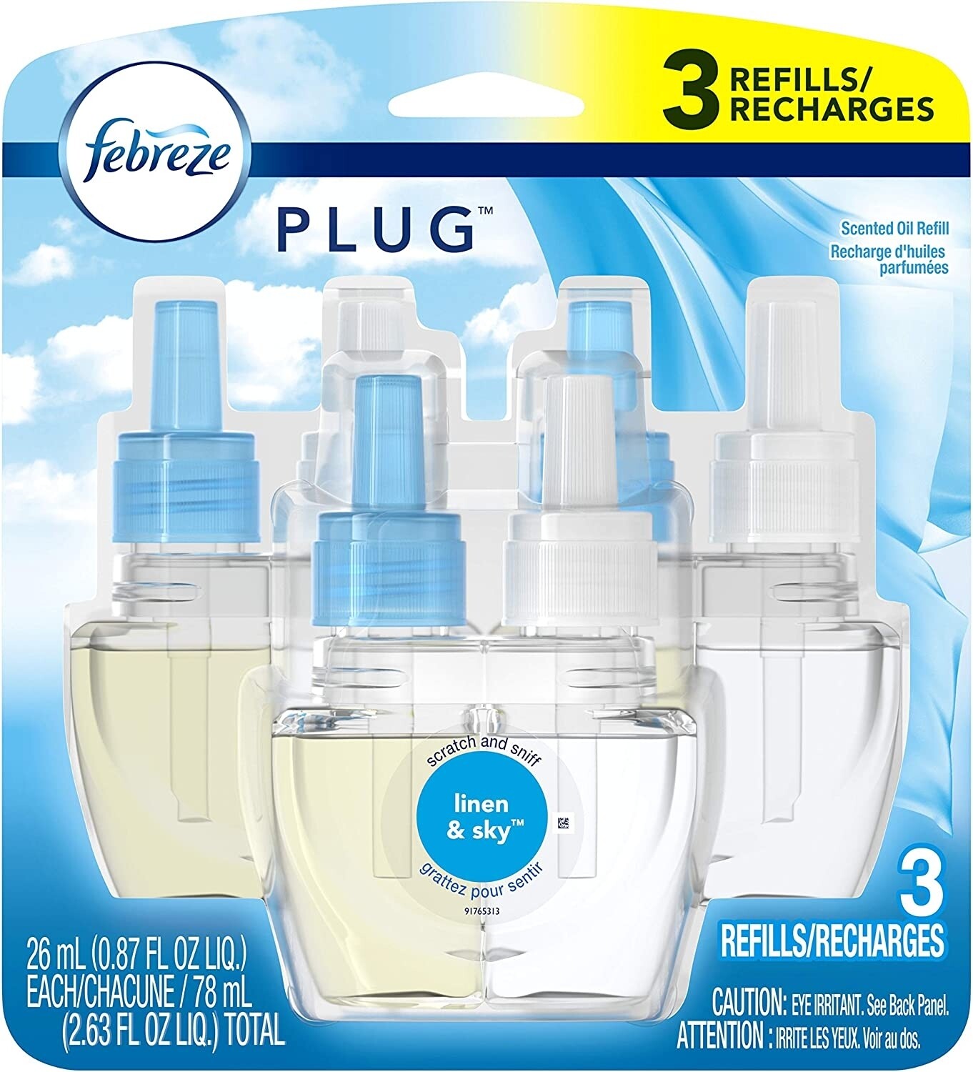 Febreze Home Fragrance Refill per bottle- linen and sky 