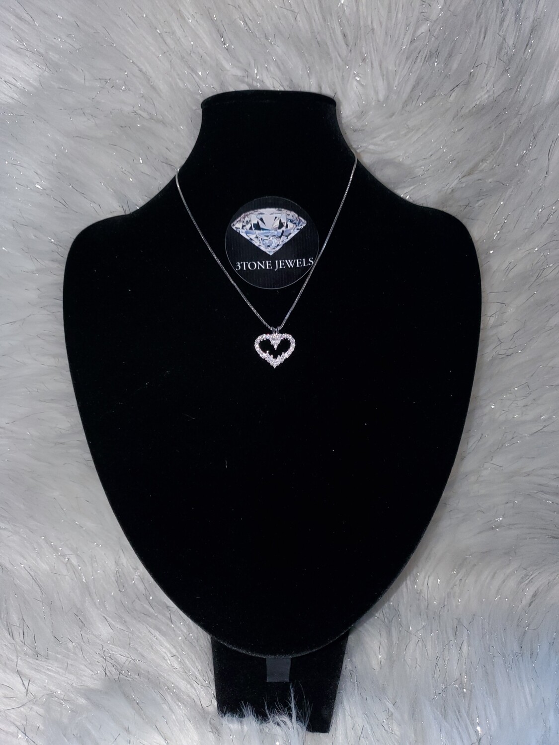 Tarnish free Silver heart Necklace