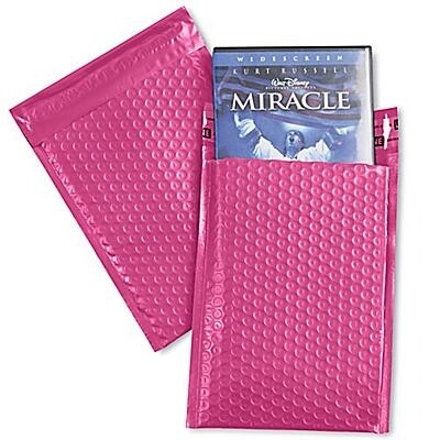 6x10 Inch Pink Poly Bubble Mailers Padded Envelopes 