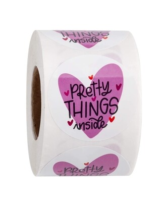  Pretty Things Inside Stickers
2 inch