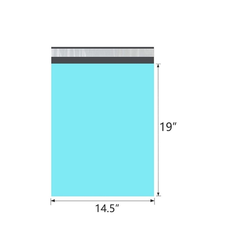 14.5x19 Inch Teal Poly Mailers 