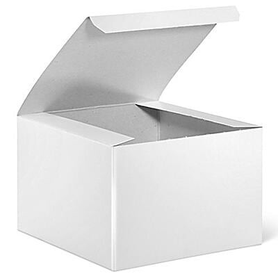 Gift Boxes - 6 x 6 x 4", White Gloss