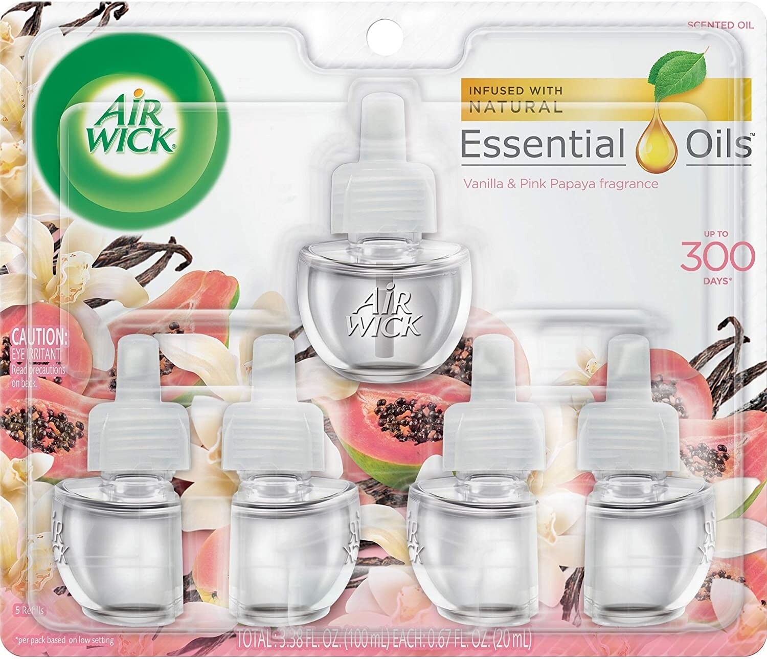 Air wick refill per bottle- Vanilla and Pink Papaya 