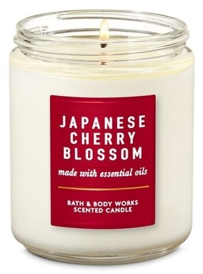 Bath and body works single wick candle- Japanese cherry Blossom 